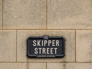 Skipper Street, Belfast street sign