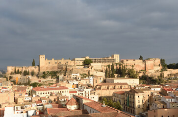 Fototapeta na wymiar view of the city of Tortosa, Tarragona province, Catalonia, Spain