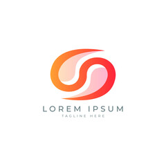 Fototapeta premium modern abstract logo mark design concept