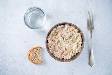 Salmon egg mayonnaise salad