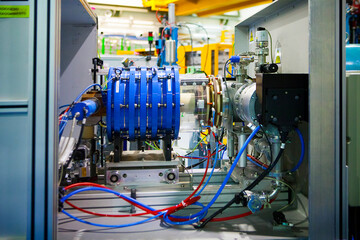 View of the synchrotron or circular particle accelerator.