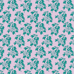 A pattern with a monochrome branch of a flowering tree