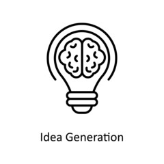 Idea Generation Vector Outline icons for your digital or print projects.