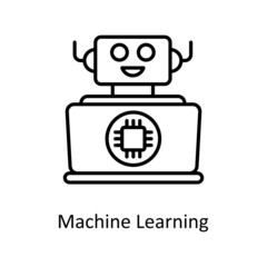 Machine Learning Vector Outline icons for your digital or print projects.