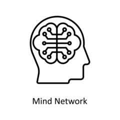 Mind Network Vector Outline icons for your digital or print projects.