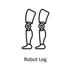 Robot Leg Vector Outline icons for your digital or print projects.