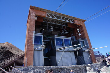 Views on caldera and el teide from La Rambleta, Tenerife, March 2022