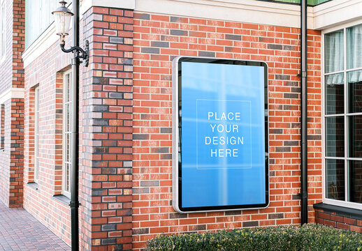 Outlet Street Banner Mockup Layout