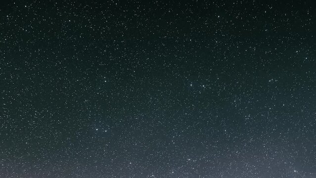 Starry night sky stars and milky way galaxy Time lapse
