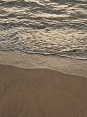 Fototapeta na wymiar Close-up of the beach shore.