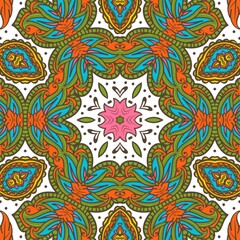 Abstract Pattern Floral Blue Pink Orange Green 353