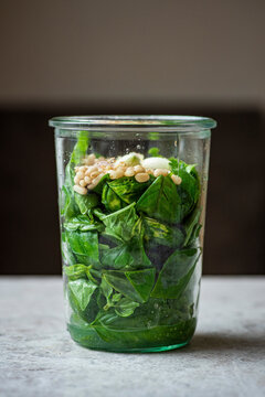 Ingredients and preparation of Dairy Free Pesto