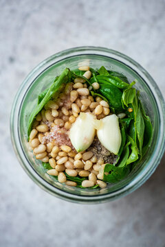 Ingredients and preparation of Dairy Free Pesto
