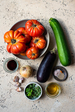 Ingredients for Roasted Tomato Vegetable Soup