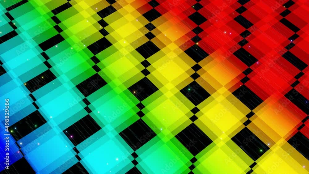 Aufkleber vj abstract sci fi futuristic bg. fly over 3d multilayer hologram complex pattern. neon light rainbo