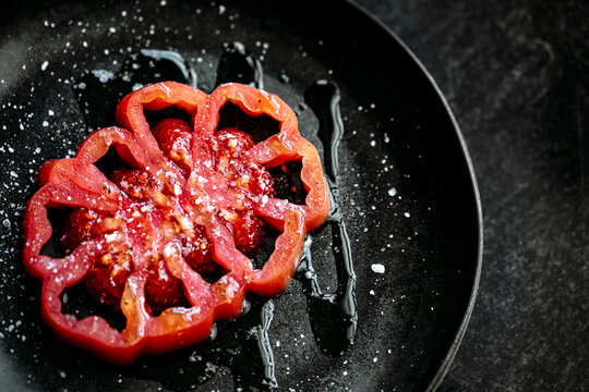 Slice of beef heart tomato