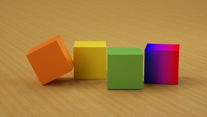 colors cubes