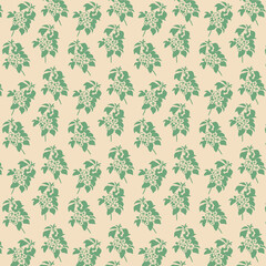 A pattern with a monochrome branch of a flowering tree