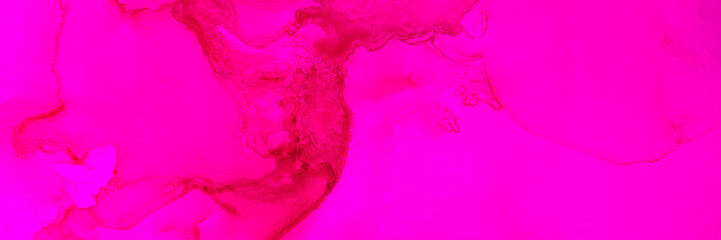 Romantic Watercolor. Magenta Raspberry Flow.