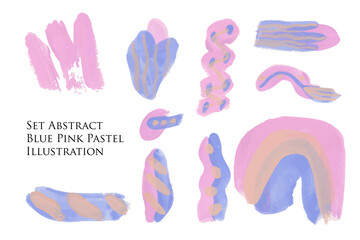 Set Abstract shape illustration