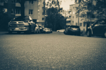 cars on the street