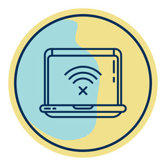 laptop and wifi signal