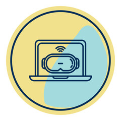 laptop and virtual reality