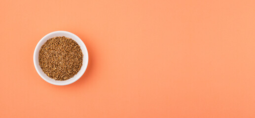 Pimpinella anisum - Anise seed condiment in a ceramic bowl