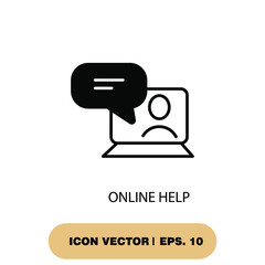 online help icons  symbol vector elements for infographic web