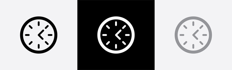 Clock icon. Clock time symbol ,vector illustration