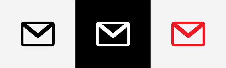 Electronic mail icon. Mail icon symbol, vector illustration