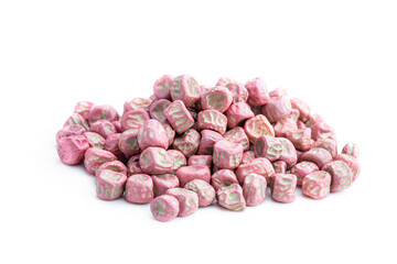 A heap of filmcoated pea seeds ready to plant