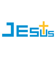 Obraz premium Jesus Kreuz Text 