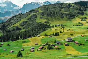 swiss alpine village allmendhubel
