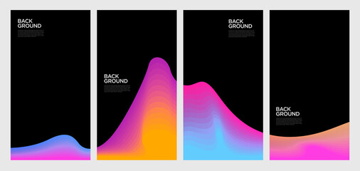 Colorful abstract liquid and fluid shape for banner and brochure design
