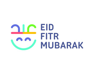 Eid Mubarak Islamic greeting card in Arabic calligraphy vector. Eid al Fitr and Eid al Adha calligraphy vector. Happy eid vector illustration. Eid Adha, Eid Fitr calligraphy in Islamic art.