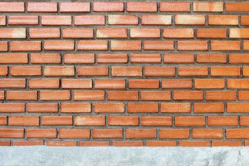 Red brick wall texture for background