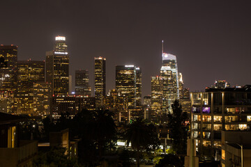 Fototapeta na wymiar Los Angeles Lights, Los Angeles Nights
