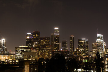 Obraz na płótnie Canvas Los Angeles Lights, Los Angeles Nights