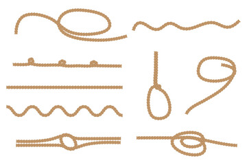 Ropes, great design for any purposes. Vector illustration. stock image. © Полякевич Олена