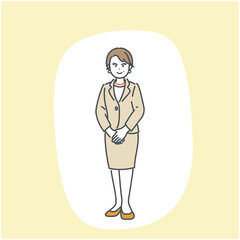 女性経営者のイメージイラスト