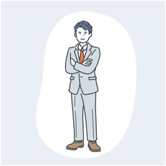 男性管理職のイメージイラスト