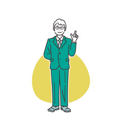男性経営者のイメージイラスト