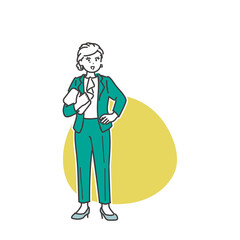 女性管理職のイメージイラスト