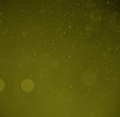 Illustration. Golden bokeh, small and large circles from spray and blur.