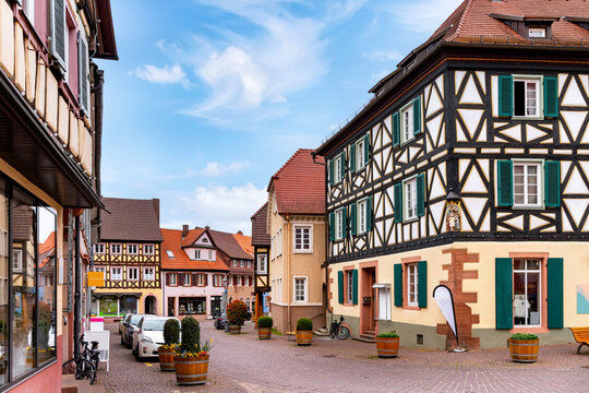 Cityscape of the idyllic village Ettenheim, Ortenaukreis, Baden-W&uuml;rttemberg, Germany