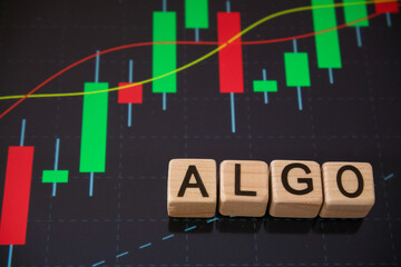 Obraz premium 仮想通貨アルゴランドALGO
