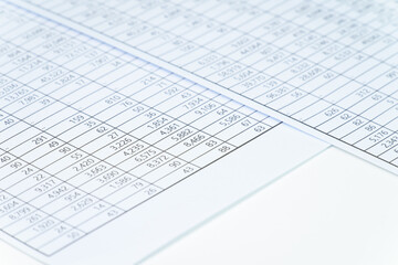 a person who is looking at financial statements in a company