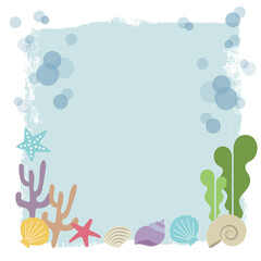 海のモチーフのフレーム２