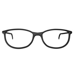 Oblong glasses with black frames